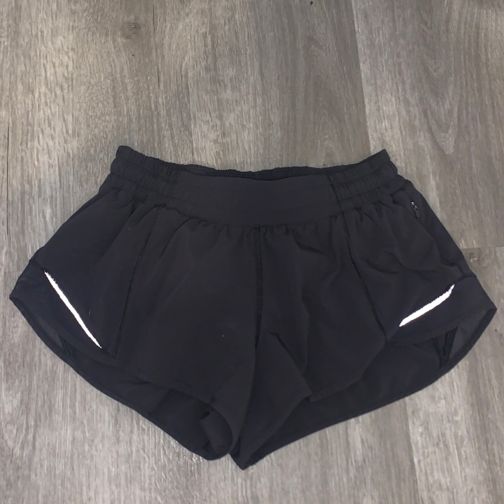 Black lululemon Hotty Hot shorts